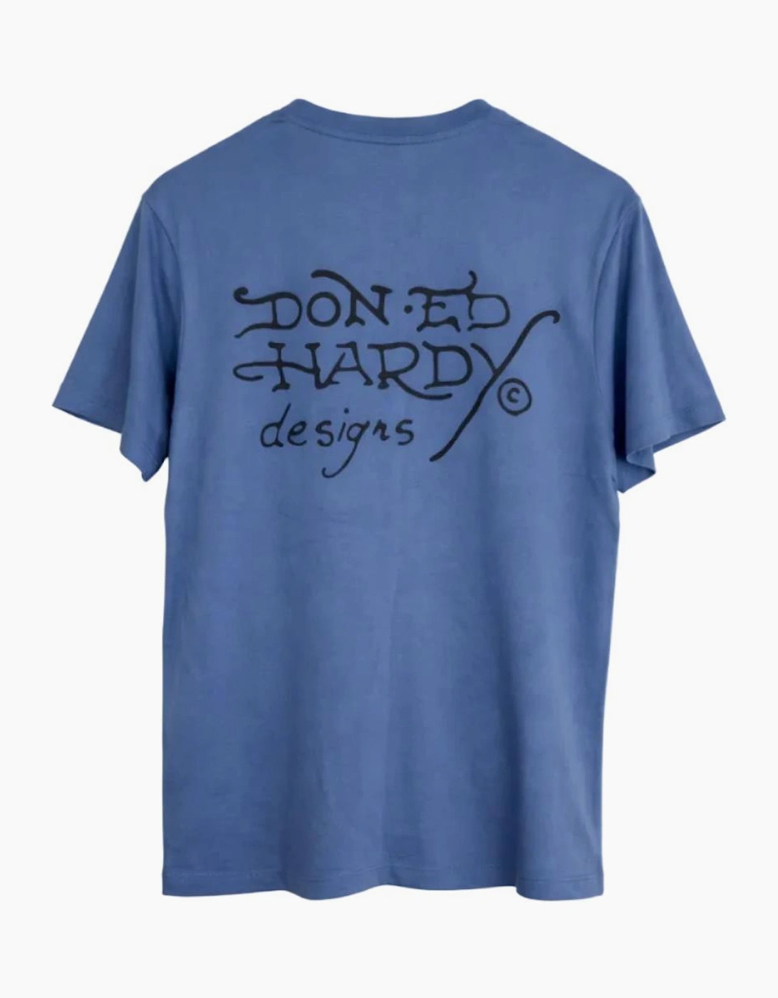 Men's Blue Ed Hardy Graphic T-Shirt