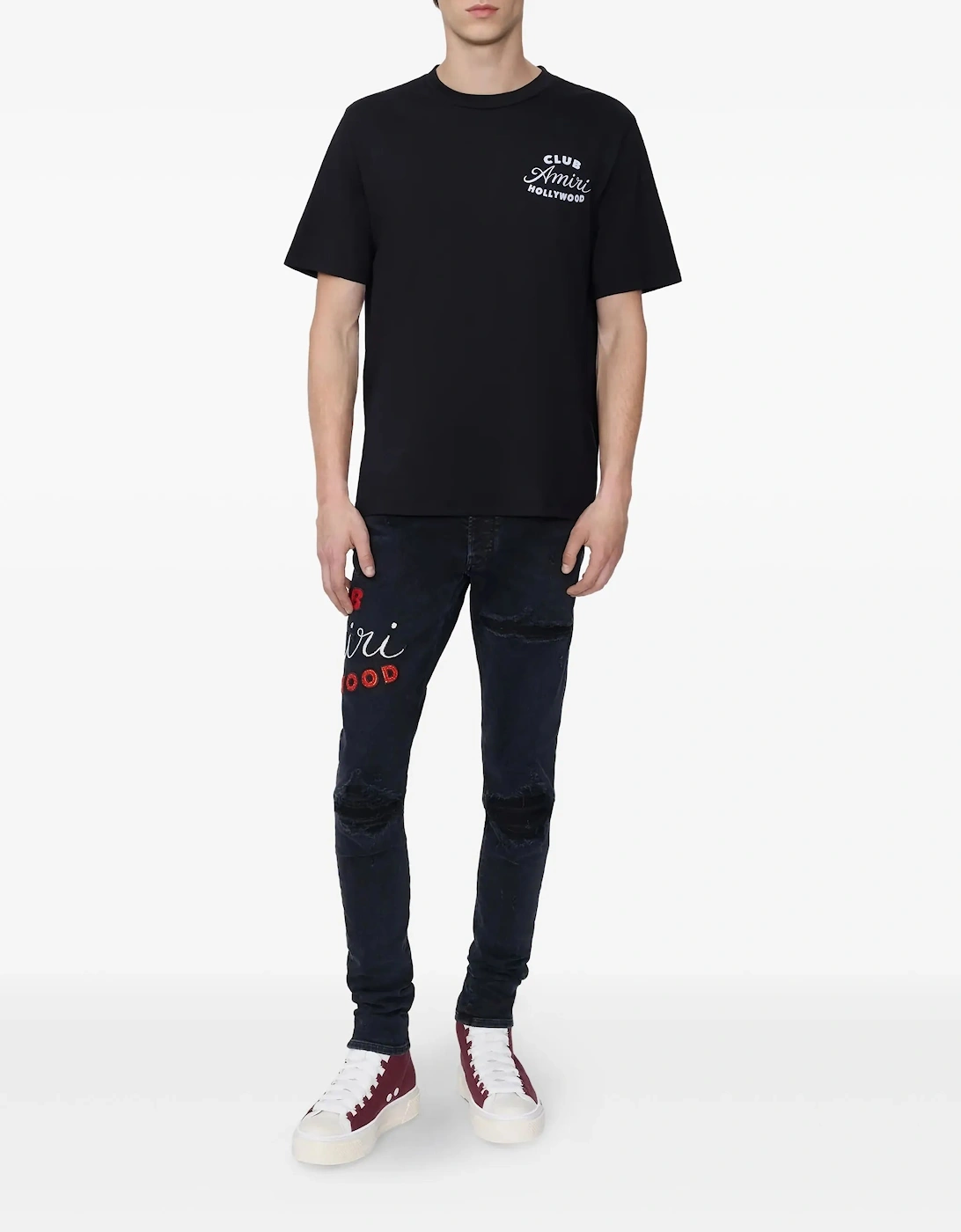 Amiri Club Logo T-Shirt in Black