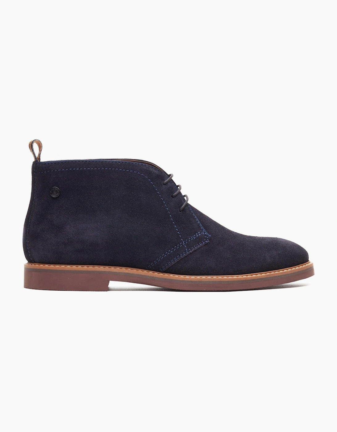 Base London Carlton Chukka Leather Men's Navy Boots