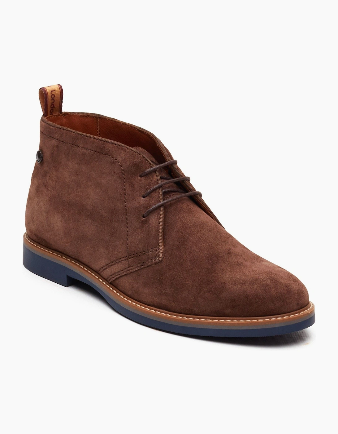 Base Men's Brown London Carlton ChUKka Leather Boots - Size 7