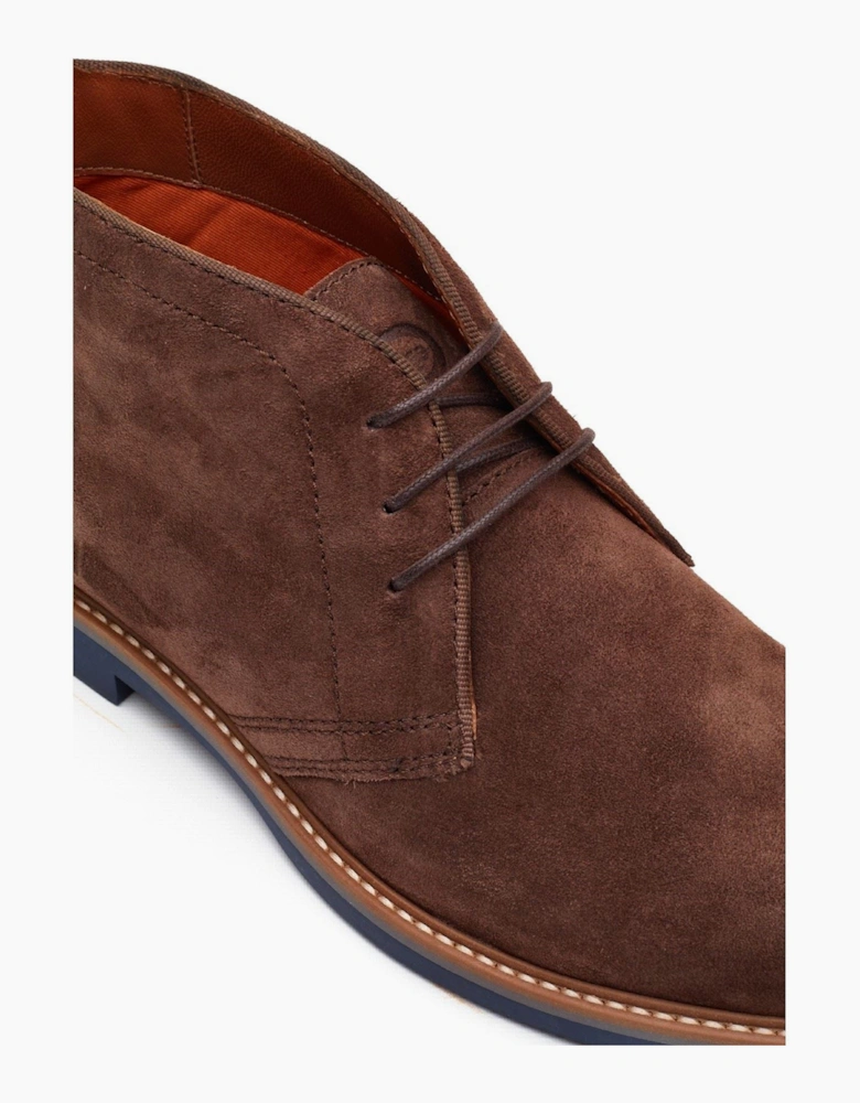 Base London Carlton Chukka Leather Men's Brown Boots