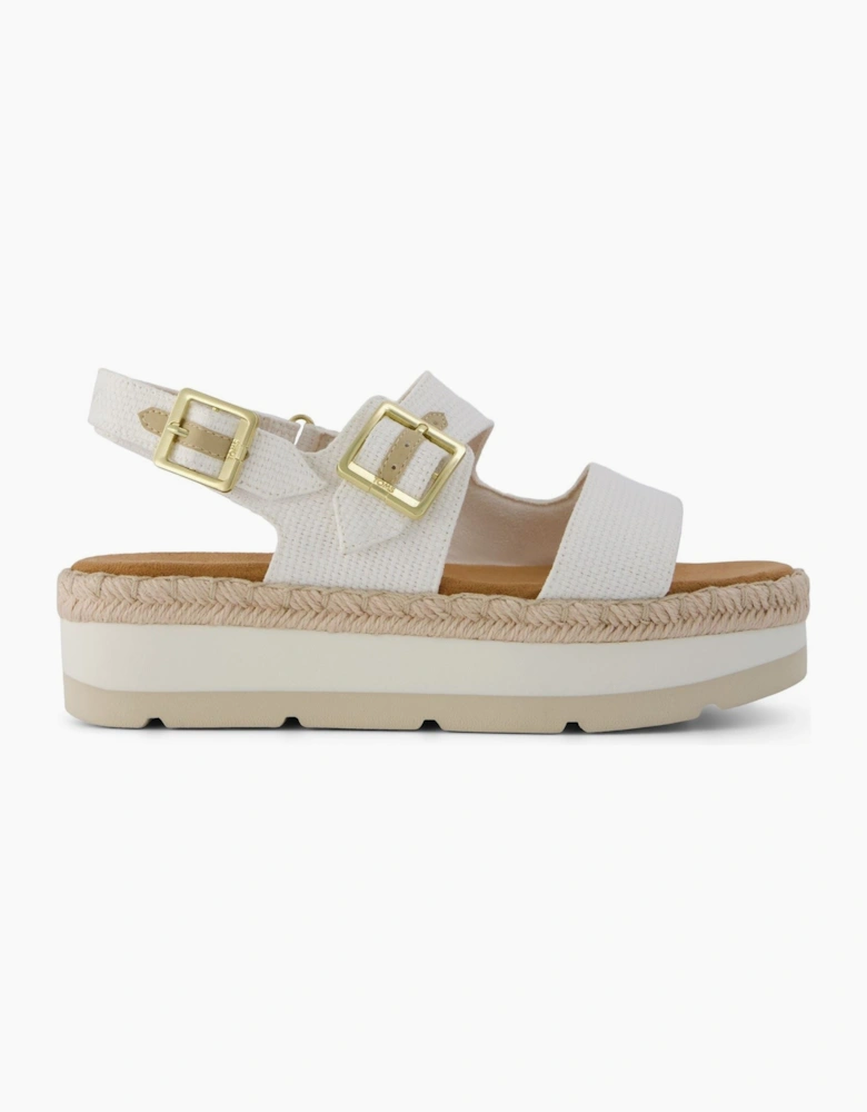 TOMS Giana Textile Women's White Beachside Sandals