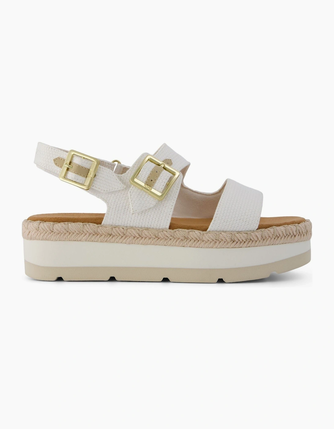 TOMS Giana Textile Women's White Beachside Sandals