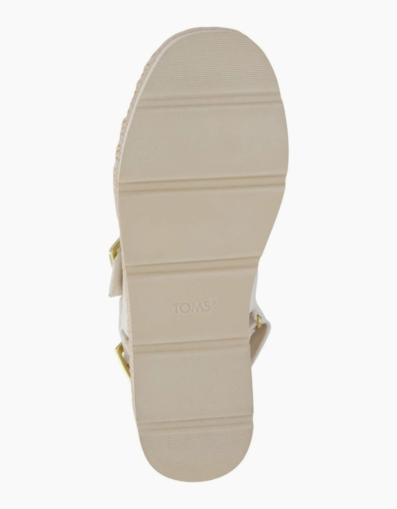 TOMS Giana Textile Women's White Beachside Sandals