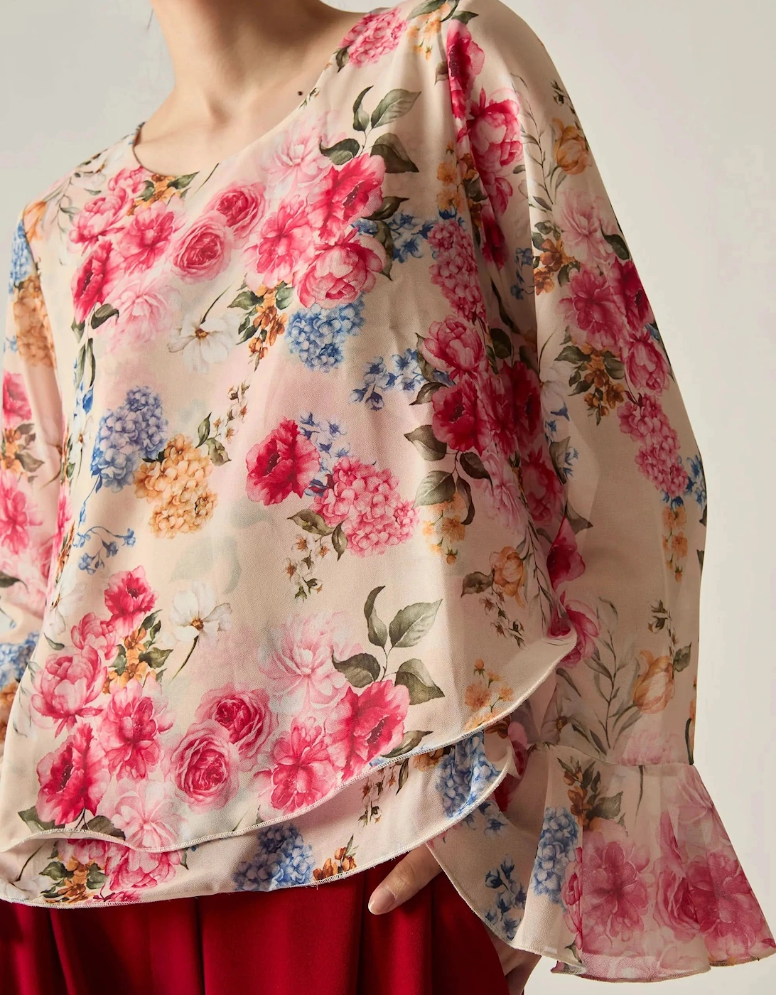 Flower Print Blouse