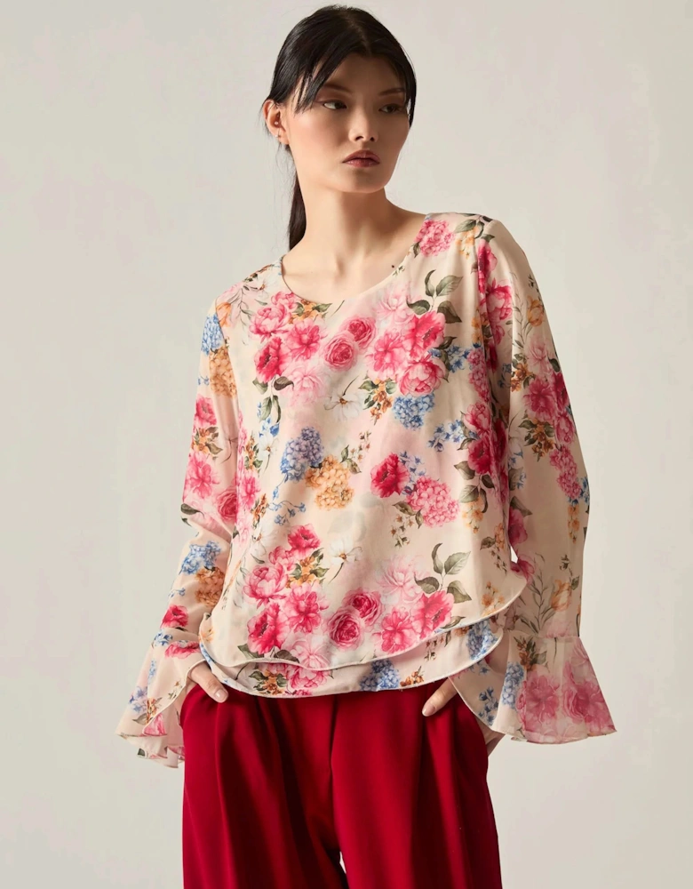Flower Print Blouse