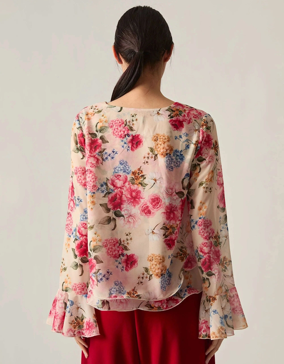 Flower Print Blouse