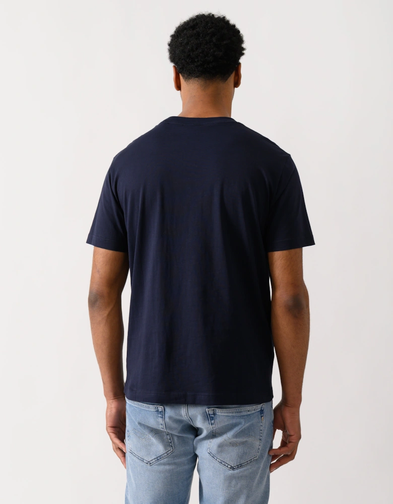 GANT Mens Short Sleeve G-Badge T-Shirt - 433 Evening Blue