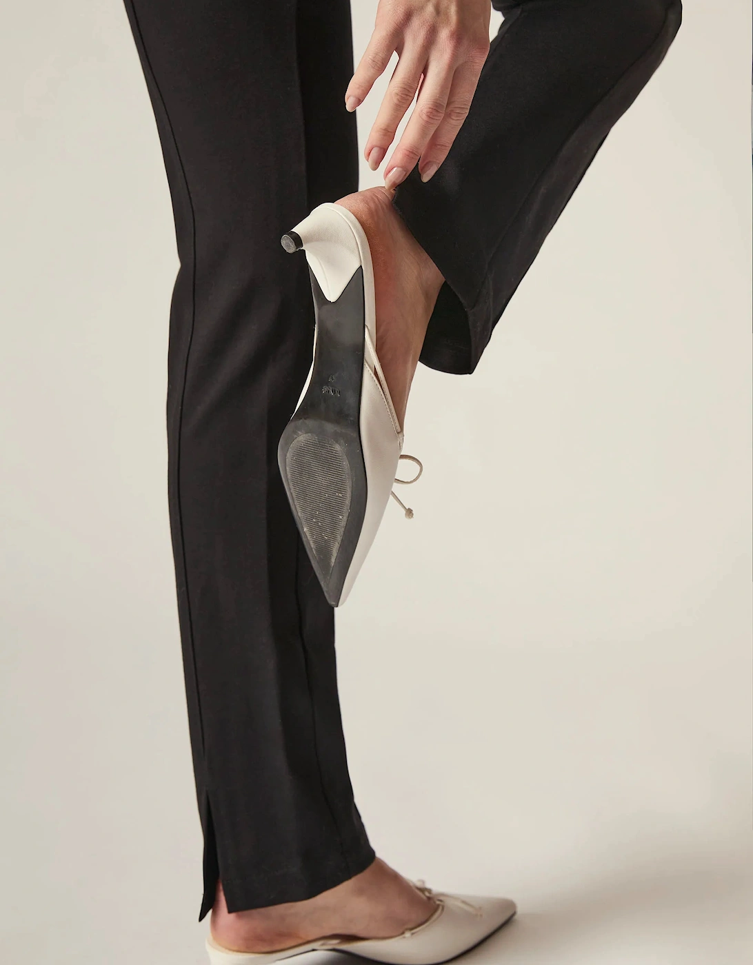 Cigarette Trousers Black