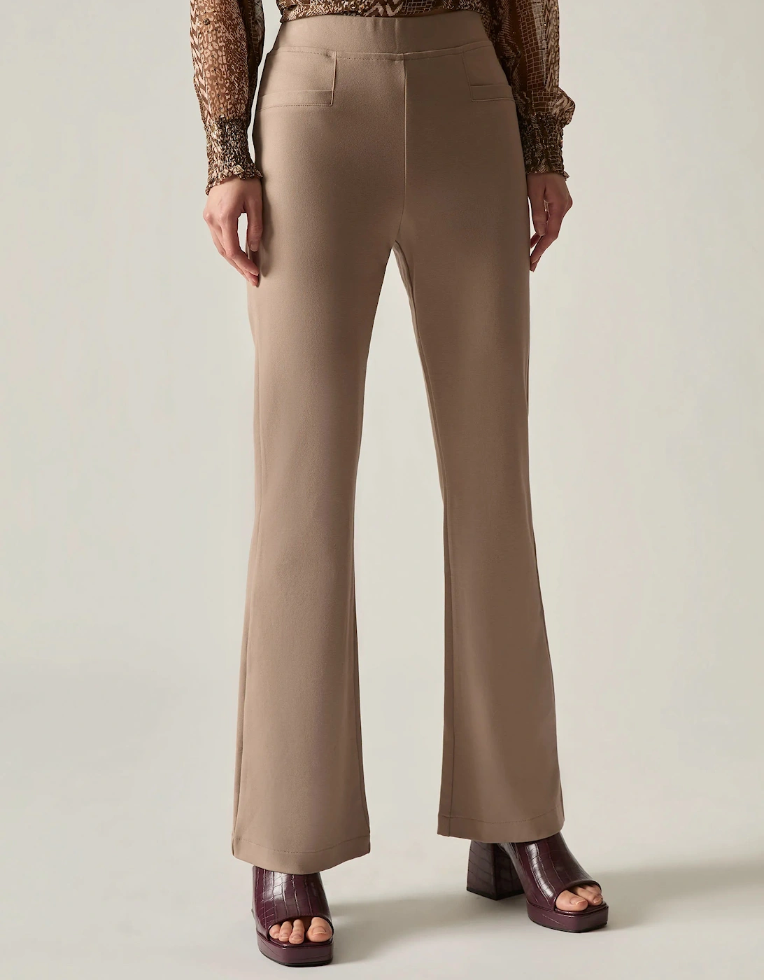 Taupe Bootleg Trousers, 5 of 4
