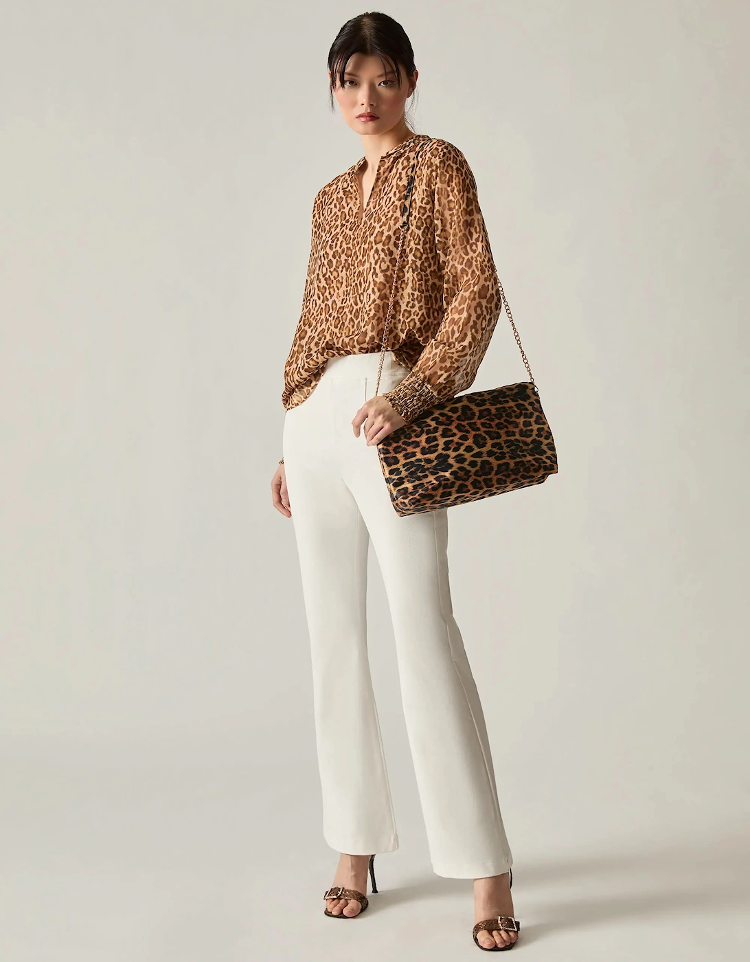 Cream Bootleg Trousers, 6 of 5
