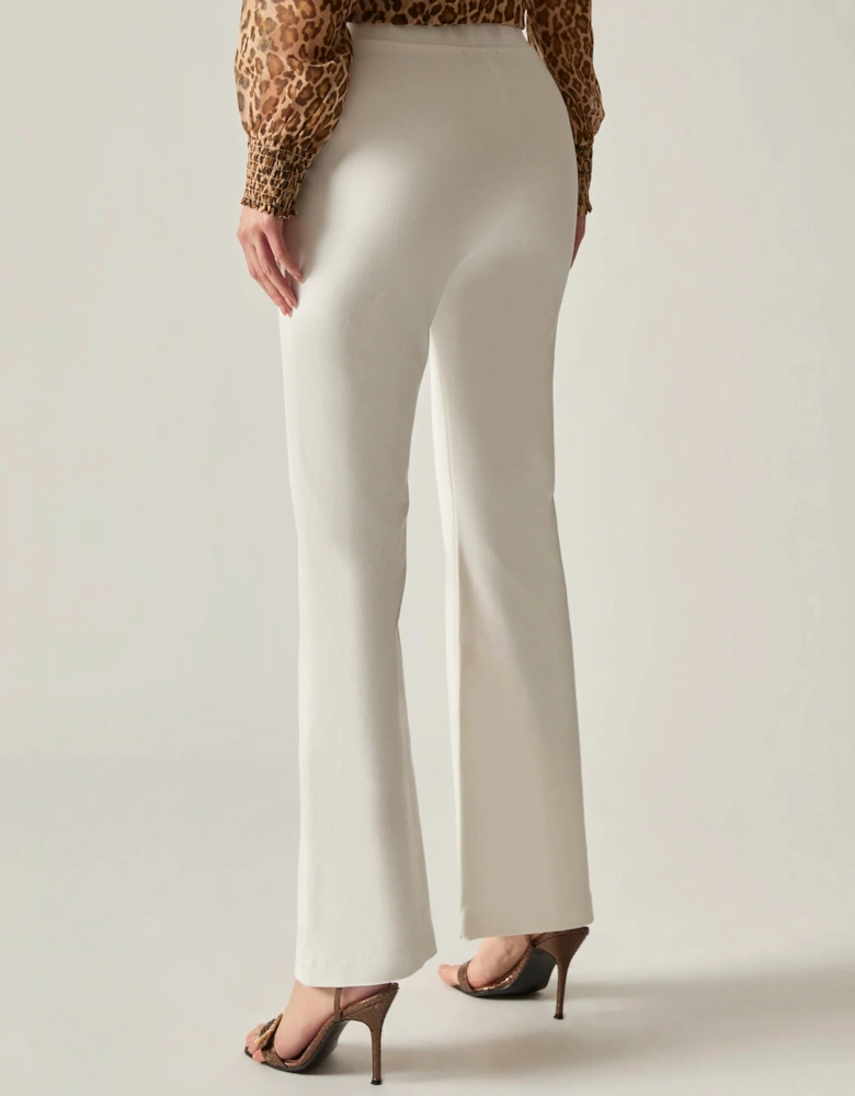 Cream Bootleg Trousers