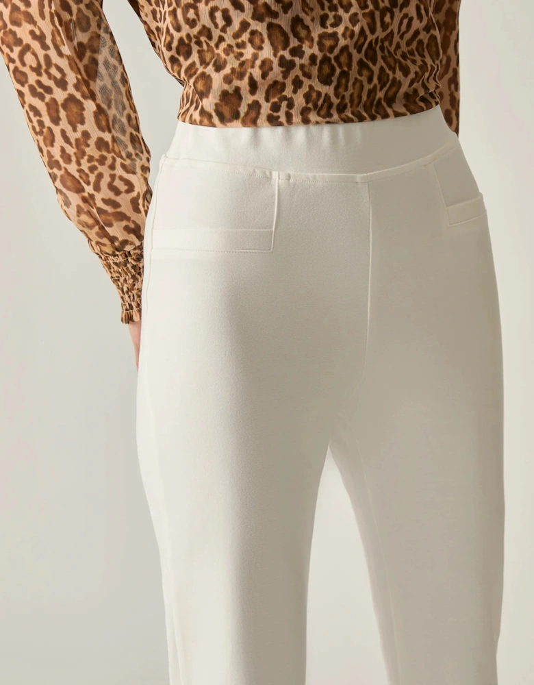 Cream Bootleg Trousers