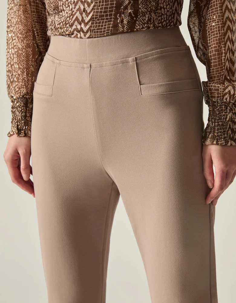 Taupe Bootleg Trousers