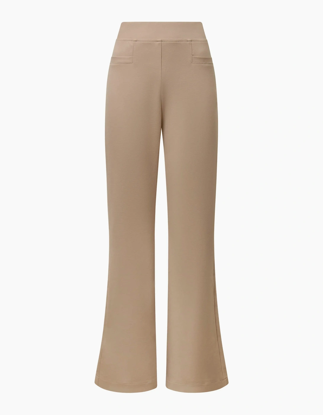Beige Bootleg Trousers