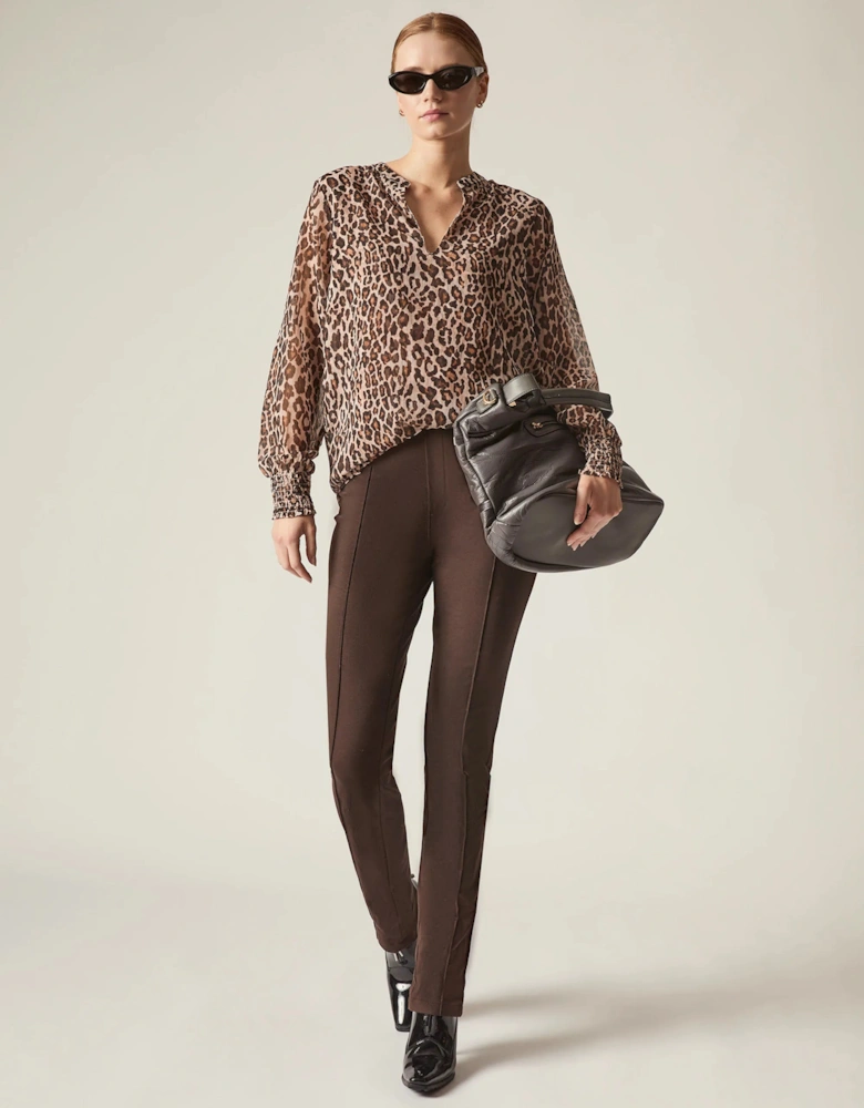 Cigarette Trousers Brown