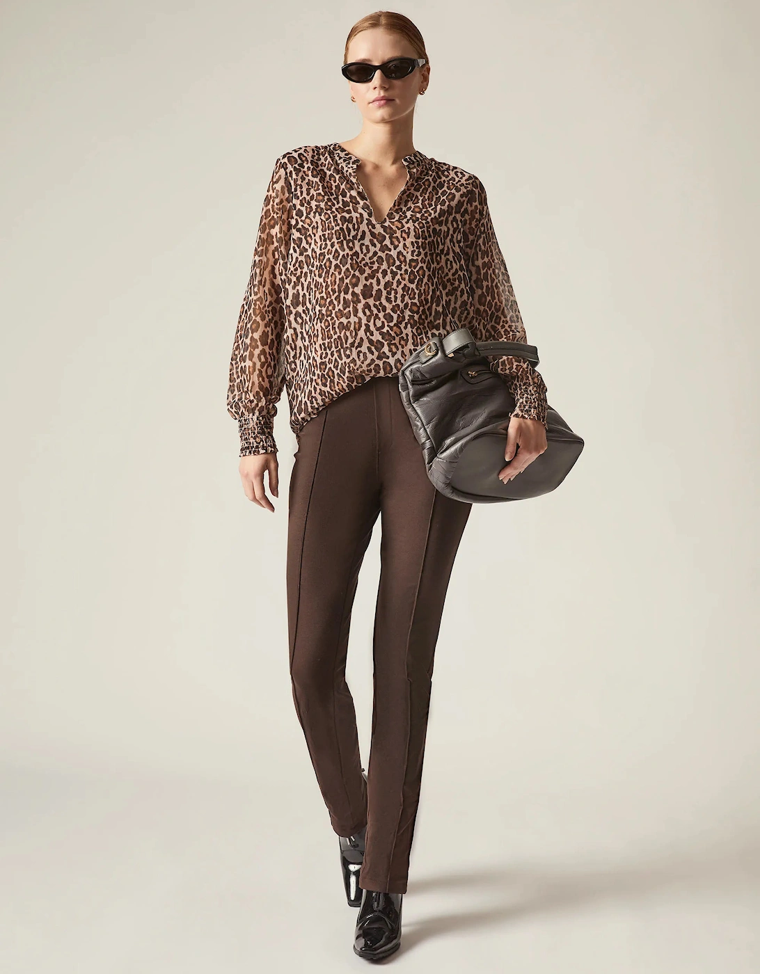 Cigarette Trousers Brown, 6 of 5