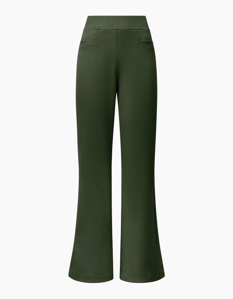Khaki Bootleg Trousers