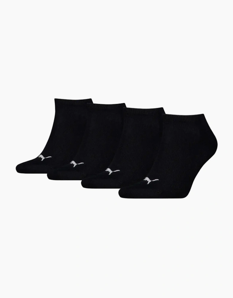 4-Pack Promo Sports Trainer Socks, Black