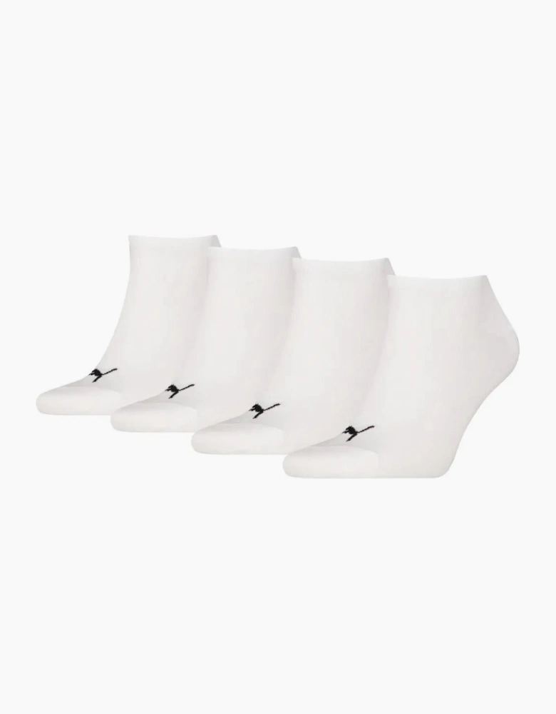 4-Pack Promo Sports Trainer Socks, White