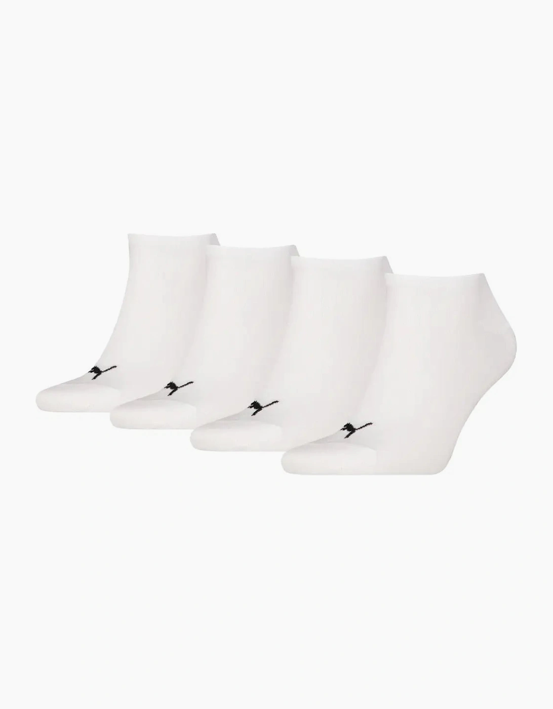 4-Pack Promo Sports Trainer Socks, White