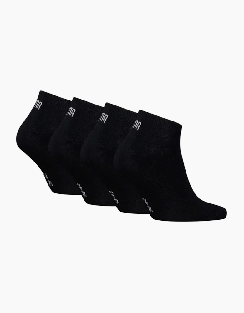 4-Pack Promo Sports Trainer Socks, Black