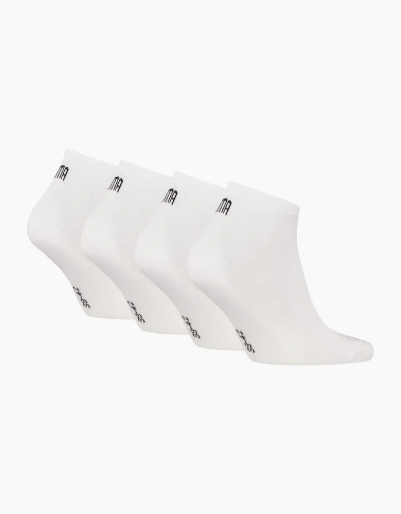 4-Pack Promo Sports Trainer Socks, White