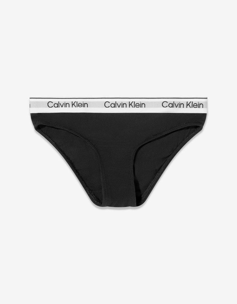 Calvin Klein Girls 3 Pack Bikini Knickers Set in Black