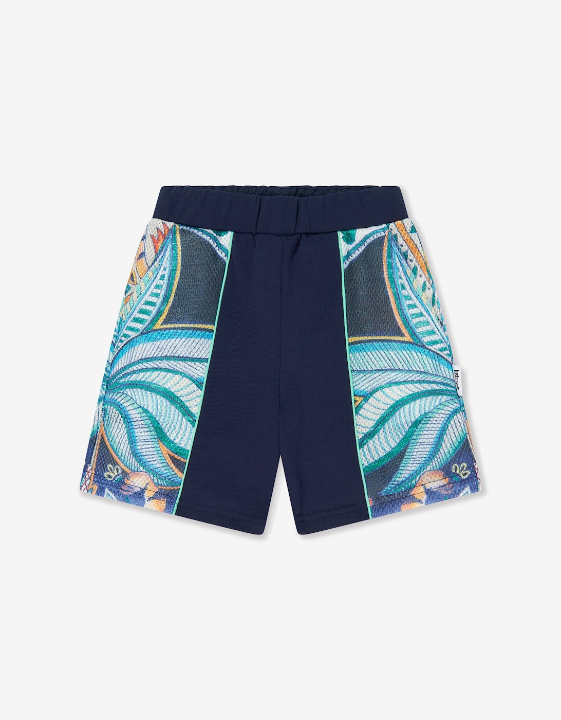 Just Cavalli Just Cavalli Boys Khandi Fleece Bermuda Shorts in Navy