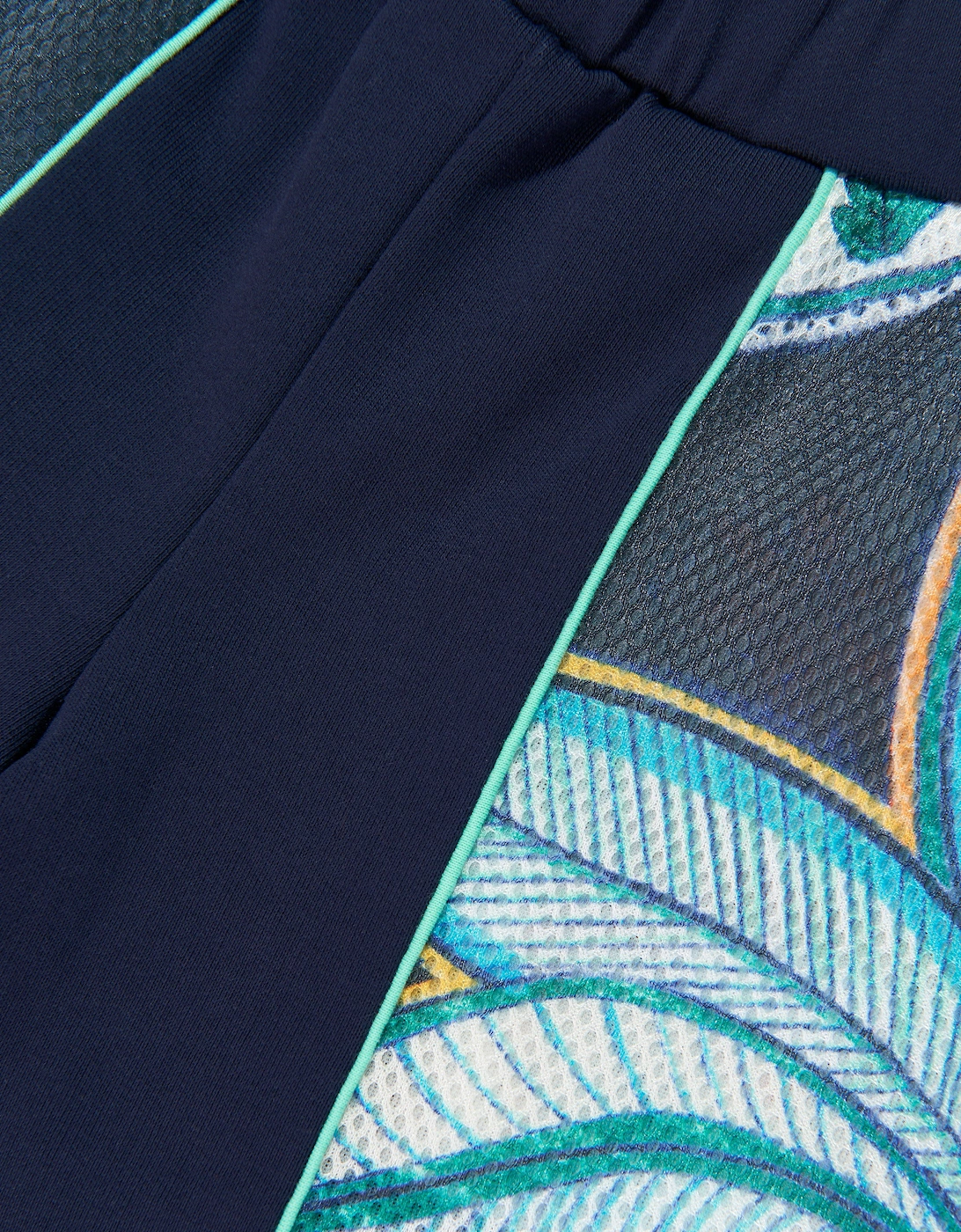 Just Cavalli Boys Khandi Fleece Bermuda Shorts in Navy