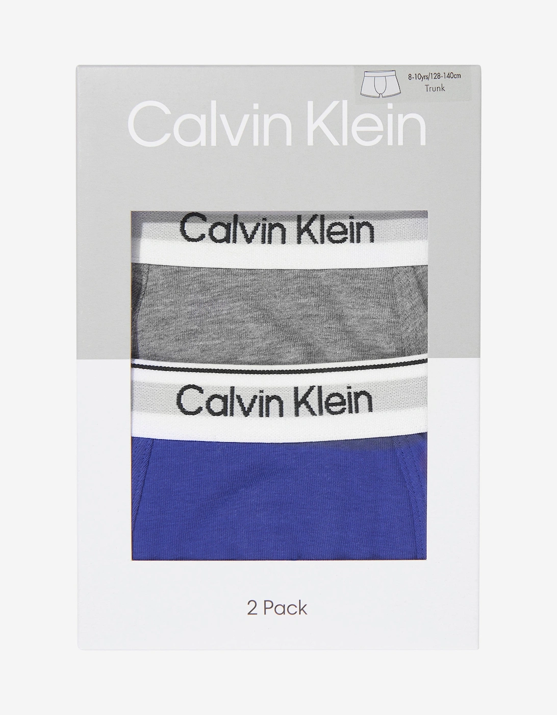 Calvin Klein Boys 2 Pack Boxer Shorts Set in Blue
