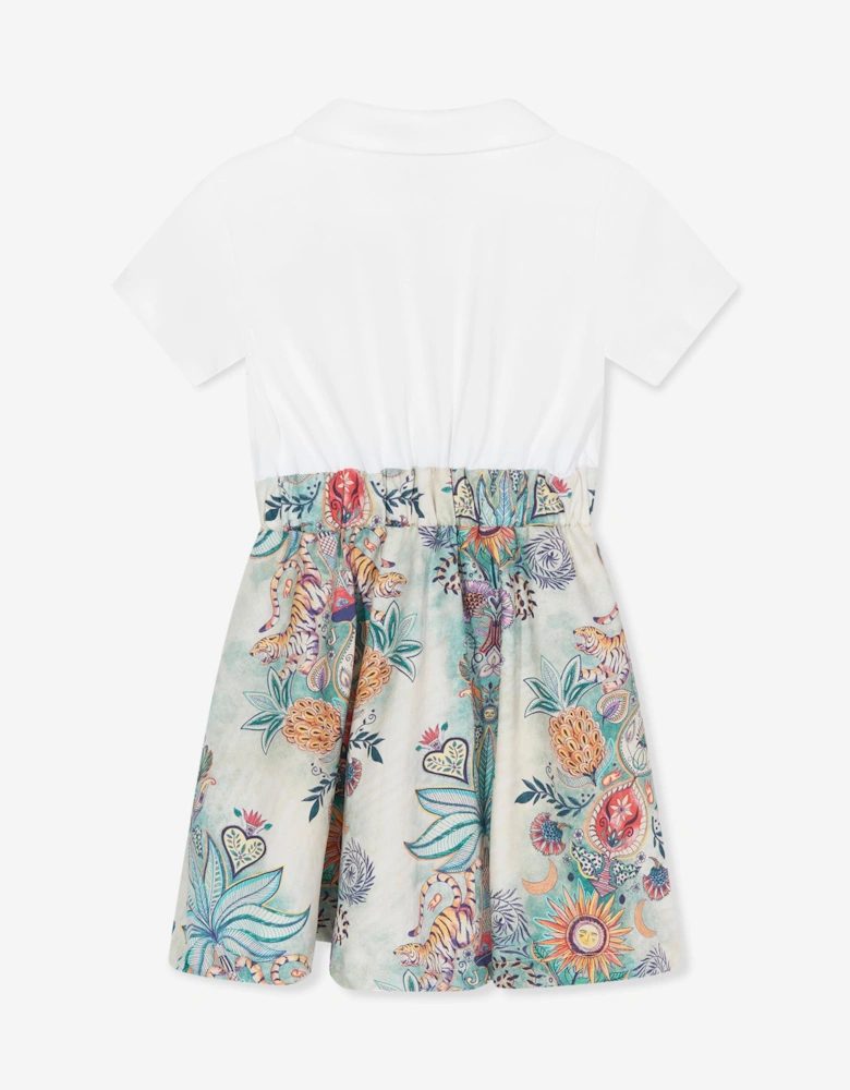 Just Cavalli Girls Hobi Midi Dress in Multicolour