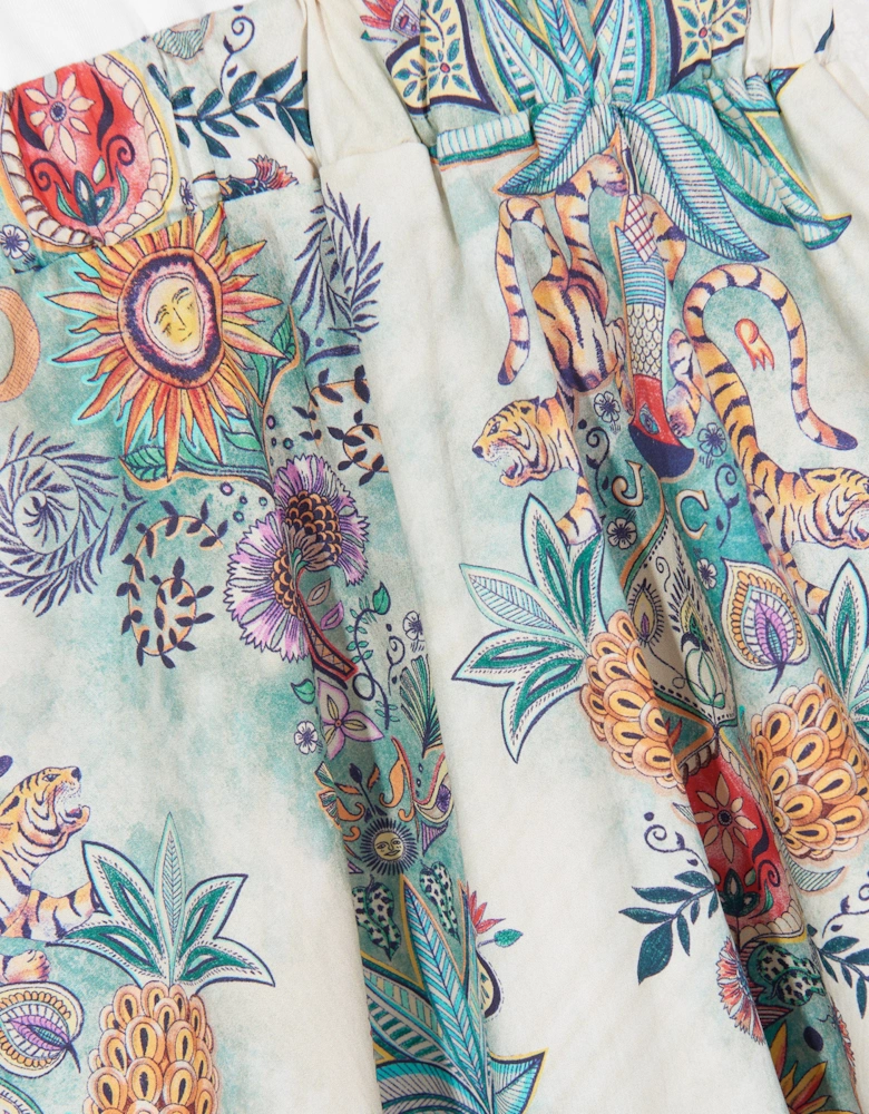 Just Cavalli Girls Hobi Midi Dress in Multicolour