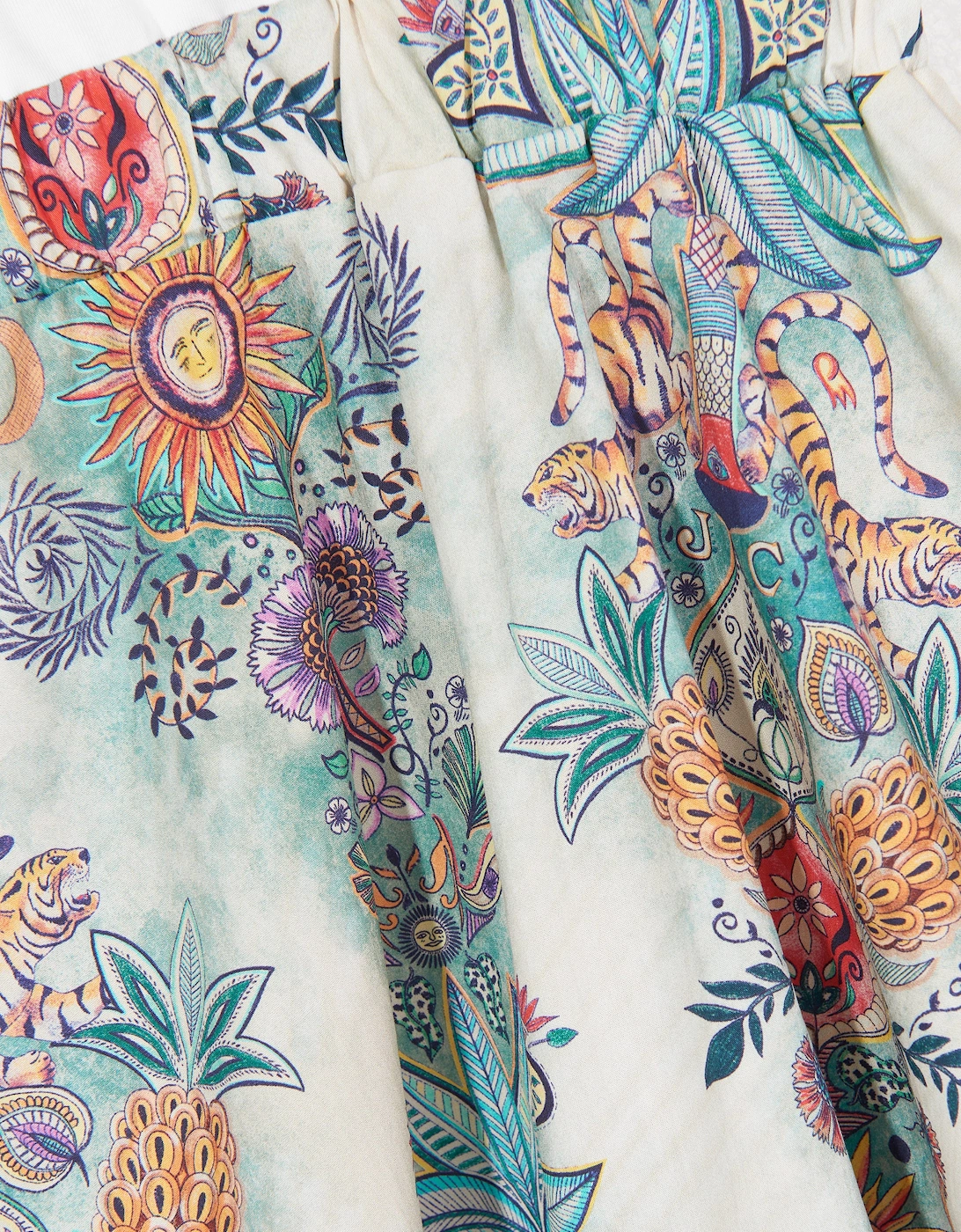 Just Cavalli Girls Hobi Midi Dress in Multicolour