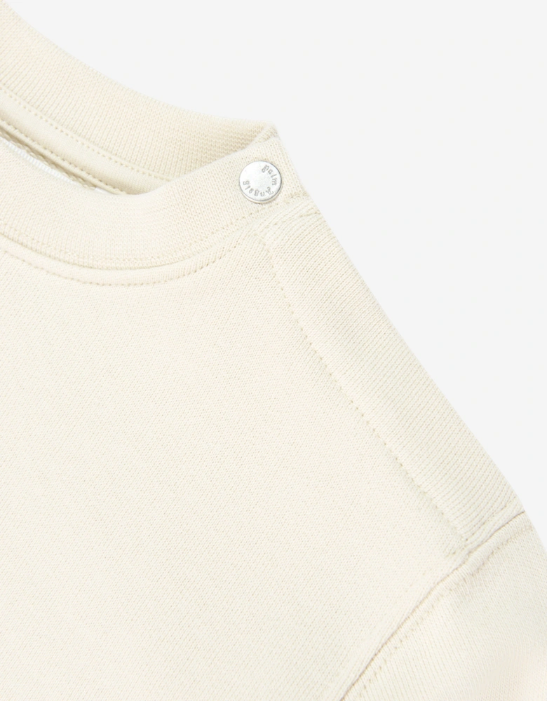 Palm Angels Baby Boys Spray Bear Regular Sweatshirt in Beige