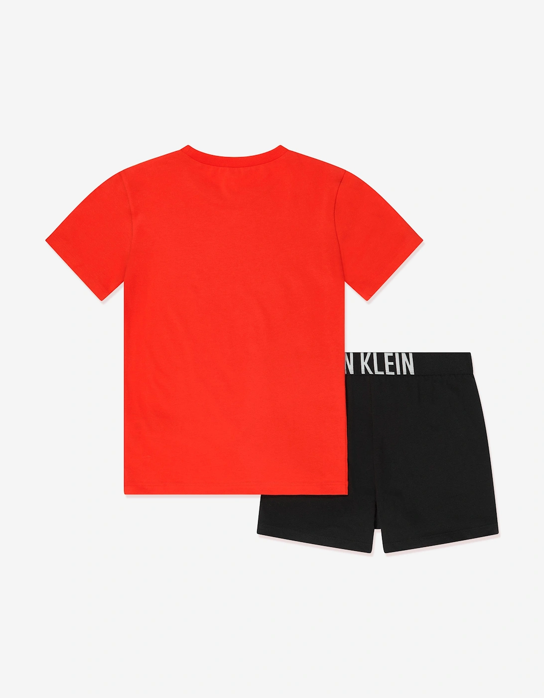 Calvin Klein Boys T-Shirt and Shorts Loungewear Set in Red