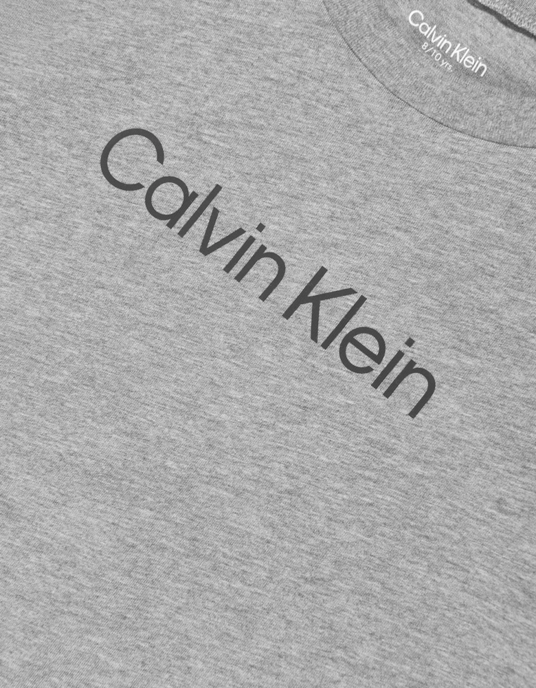 Calvin Klein Boys 2 Pack T-Shirt Set in Grey
