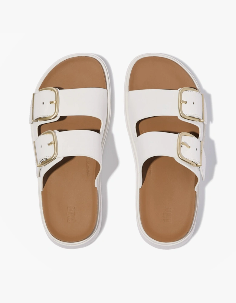 FitFlop GEN-FF BUCKLE Womens Cross Strap Sandals Urban White