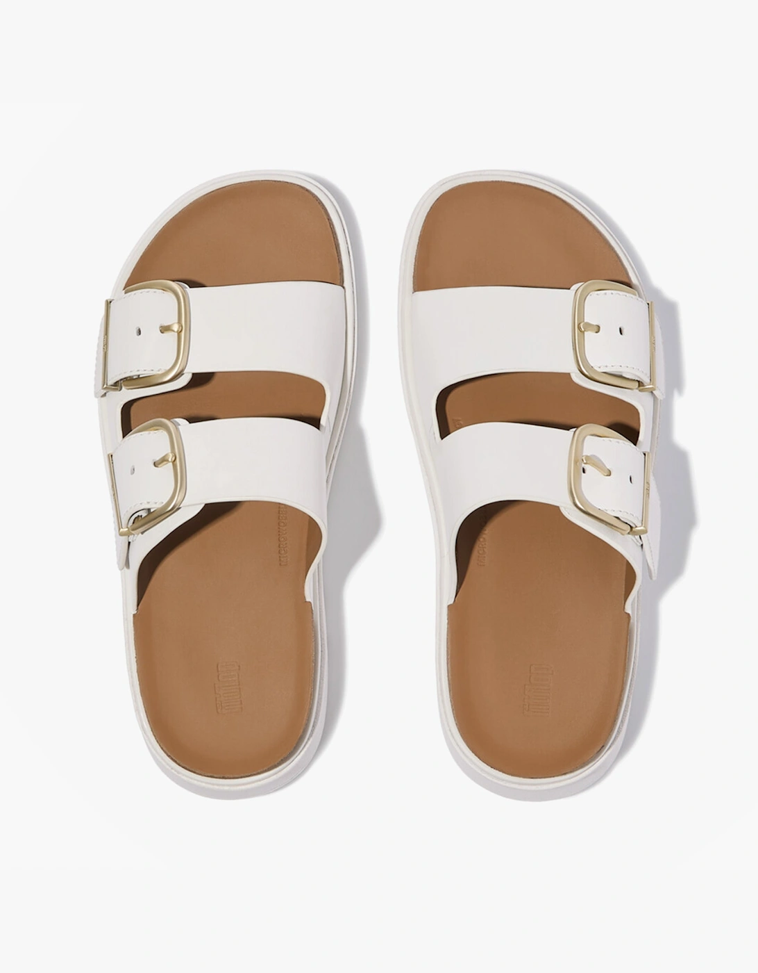 FitFlop GEN-FF BUCKLE Womens Cross Strap Sandals Urban White