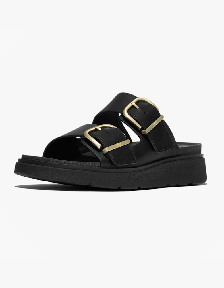 FitFlop GEN-FF BUCKLE Womens Cross Strap Sandals Black