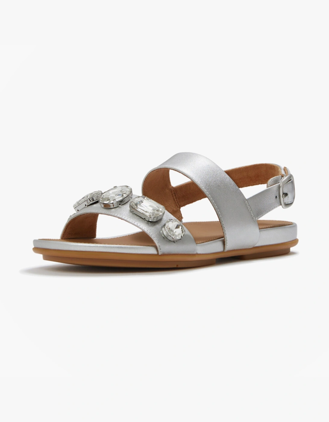FitFlop GRACIE ULTRA Womens Cross Strap Sandals Silver