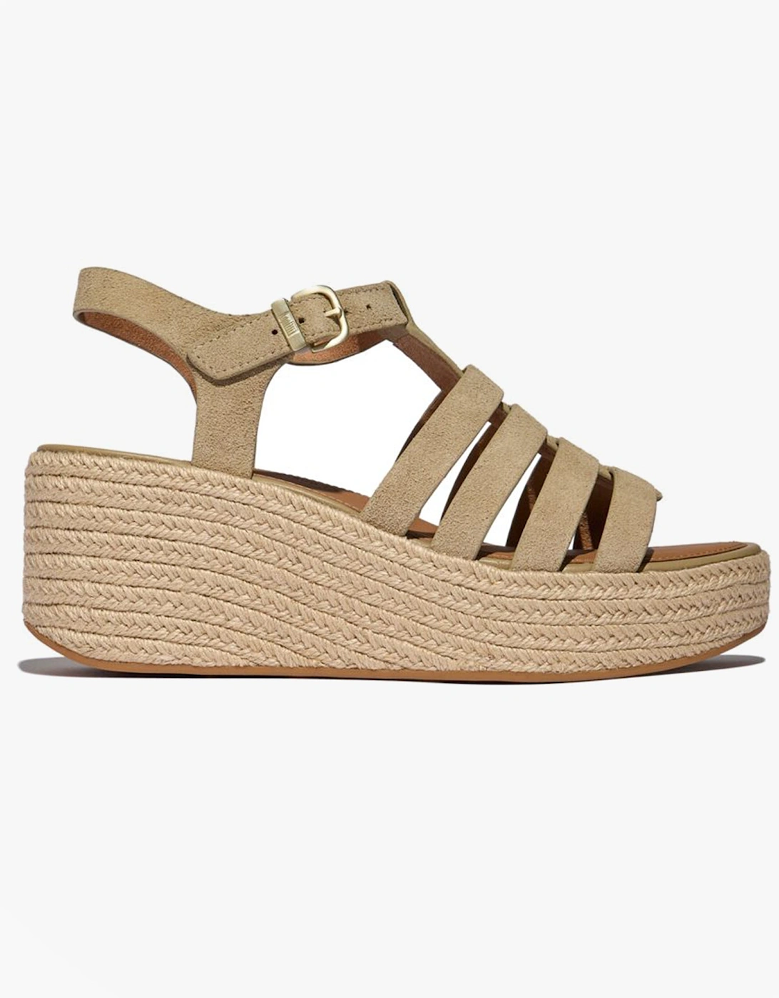 FitFlop PLATFFORMS ESPADRILLES Womens Ankle Strap Sandals Cappuccino
