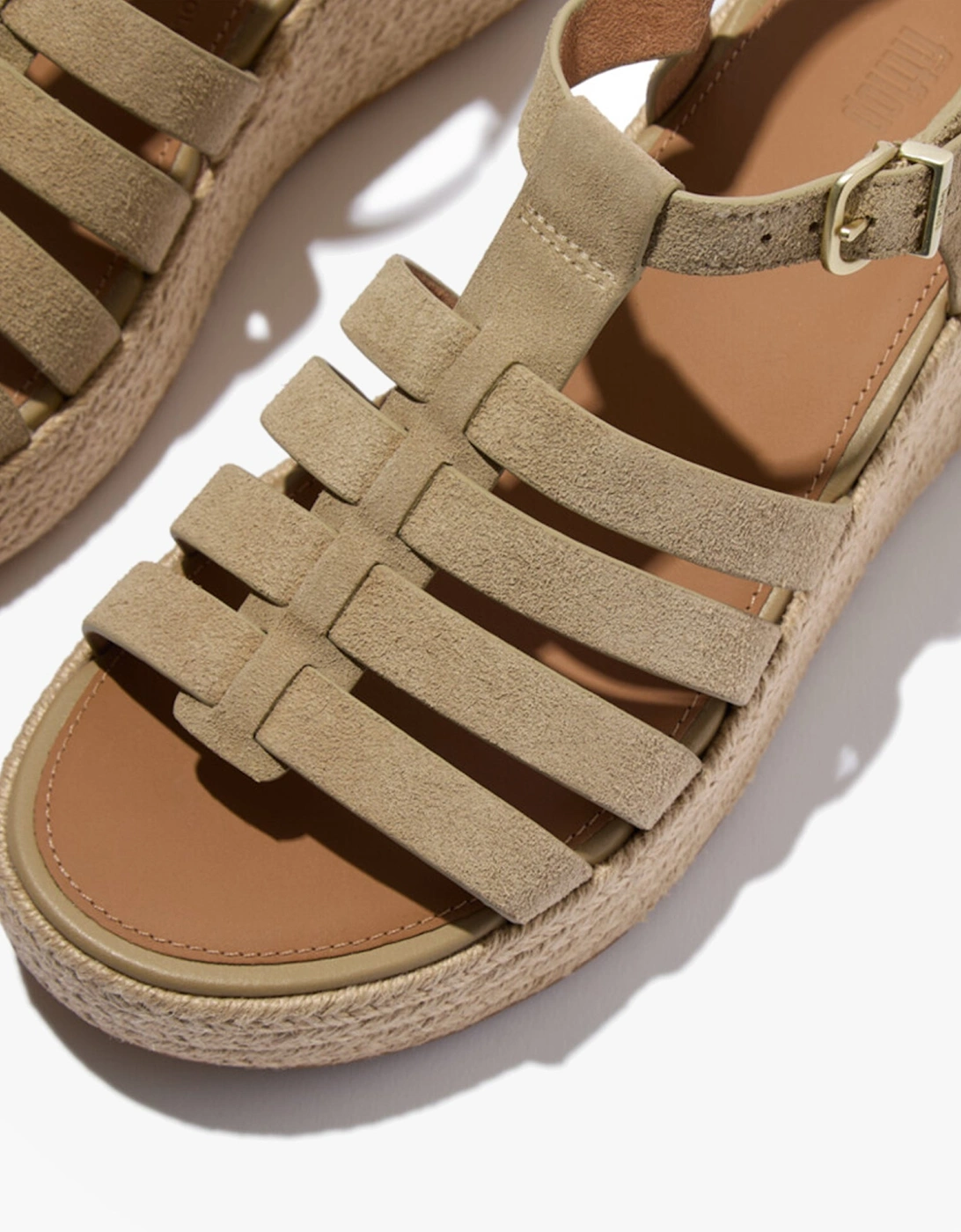 FitFlop PLATFFORMS ESPADRILLES Womens Ankle Strap Sandals Cappuccino