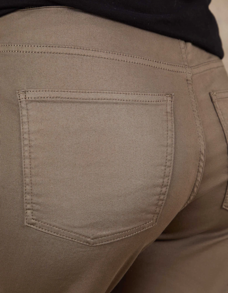 Khaki Cropped Jegging