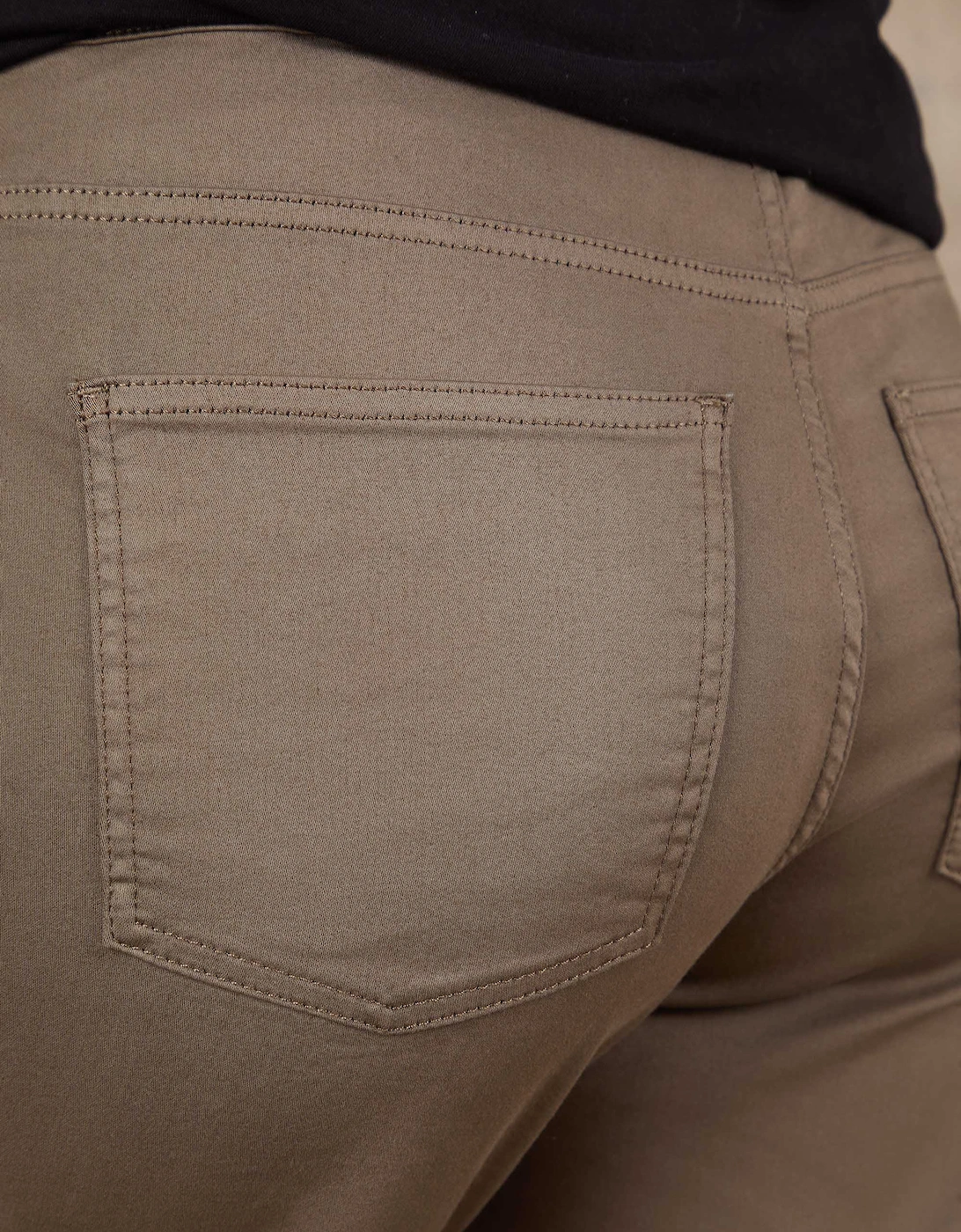 Khaki Cropped Jegging
