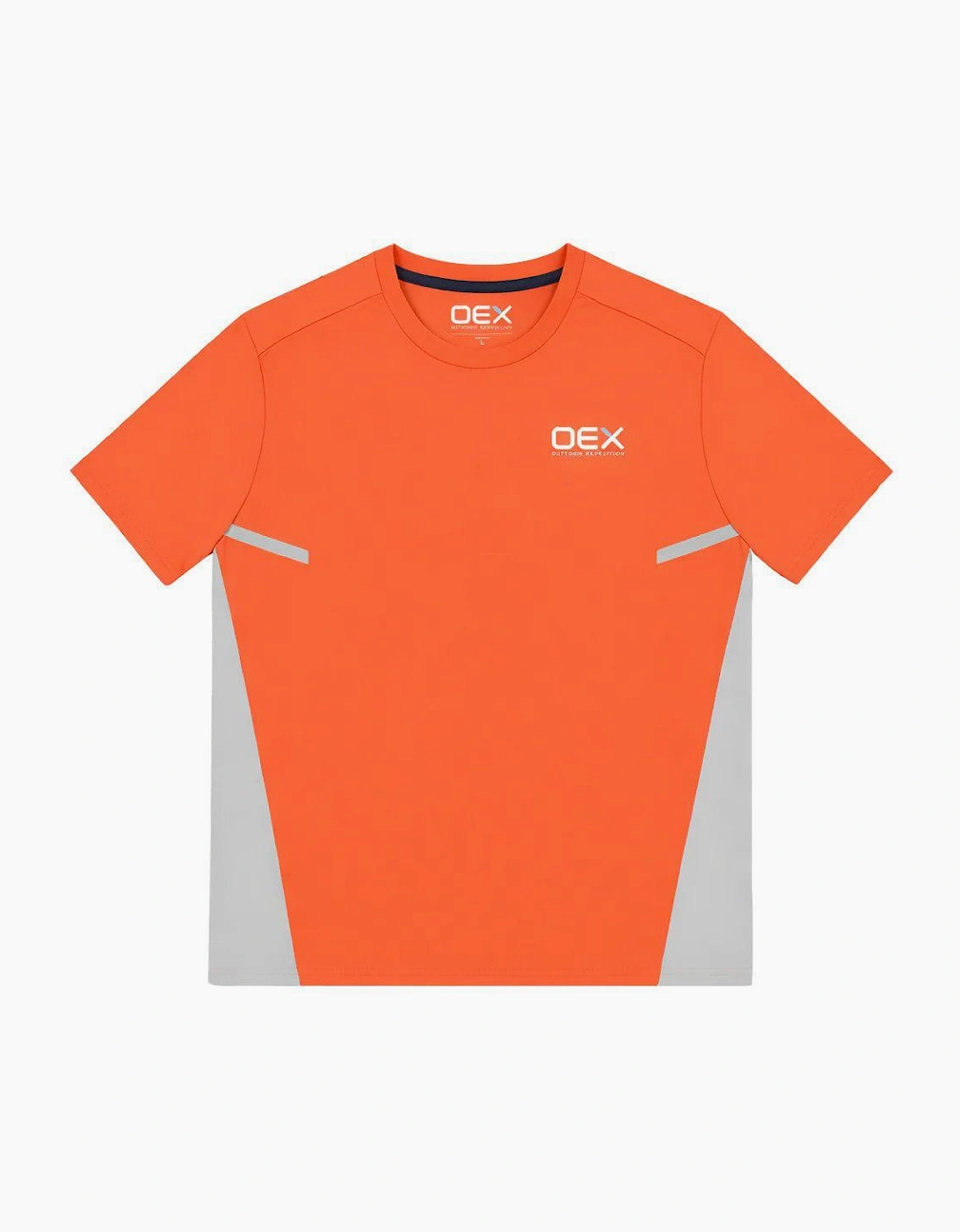 OEX Flash 2.0 T-Shirt Coral/Light Grey, 2 of 1