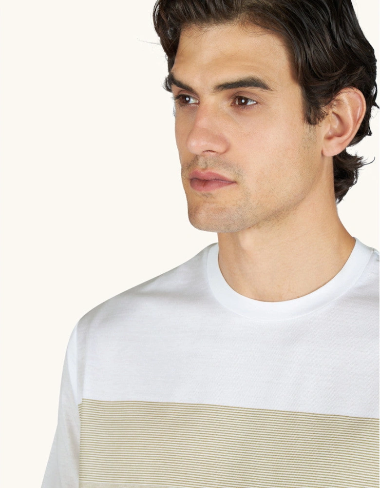 Paul & Shark Riviera Cotton Jersey T-Shirt 331 Beige/White