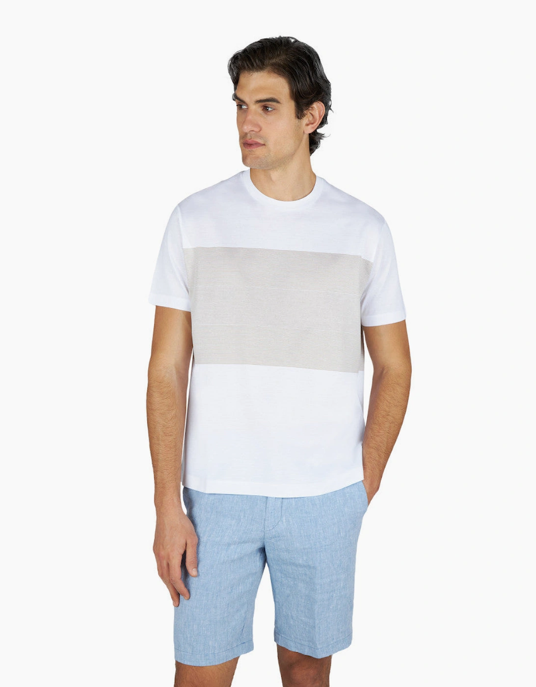Paul & Shark Riviera Cotton Jersey T-Shirt 331 Beige/White