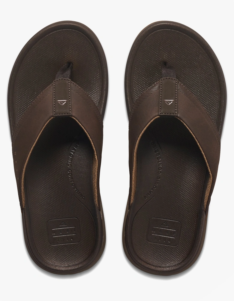 Reef CUSHION NORTE Mens Toe-Post Sandals Dark Brown