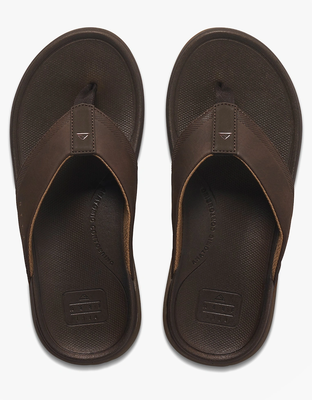 Reef CUSHION NORTE Mens Toe-Post Sandals Dark Brown